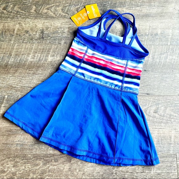 GYMBOREE GYMGO⚡️Little Girls Swimsuit Dress w/ Shorts_Sz XS(3-4) - Picture 2 of 7
